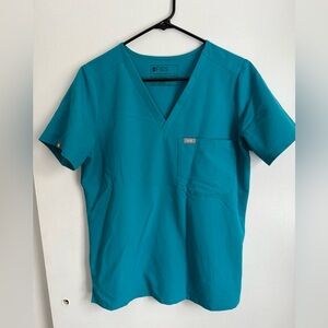 Figs  Short Sleeve Teal scrub set